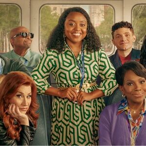 Zara Green Geometric Zigzag Midi Dress size L